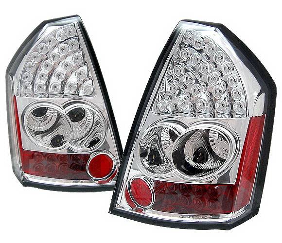 4 Car Option - Chrysler 300 4 Car Option LED Taillights - Chrome - LT-C300CC-LED