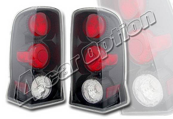 4 Car Option - Cadillac Escalade 4 Car Option Altezza Taillights - Black - LT-CAE02JB-YD