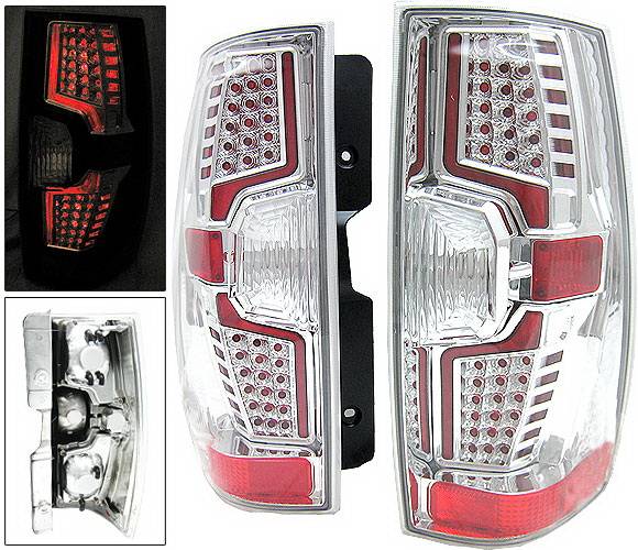 4 Car Option - Chevrolet Suburban 4 Car Option LED Taillights - Chrome - LT-CST07LEDC-7