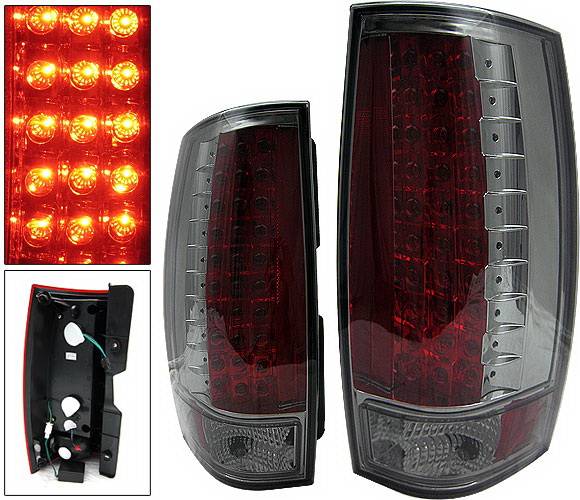 4 Car Option - Chevrolet Suburban 4 Car Option LED Taillights - Smoke - LT-CT07LEDSM-KS