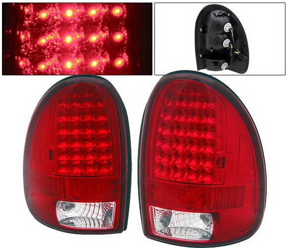 4 Car Option - Dodge Durango 4 Car Option LED Taillights - Red & Clear - LT-DD97LEDRC-9