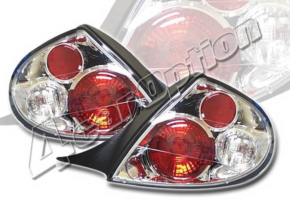 4 Car Option - Dodge Neon 4 Car Option Altezza Taillights - Chrome - LT-DN00A-YD