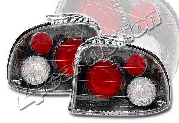 4 Car Option - Dodge Neon 4 Car Option Altezza Taillights - Carbon Fiber Style - LT-DN954F-YD