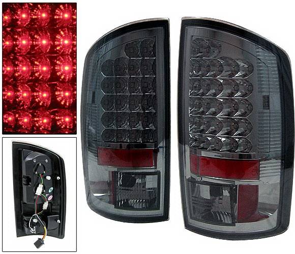 4 Car Option - Dodge Ram 4 Car Option LED Taillights - Smoke - LT-DR02LEDSM