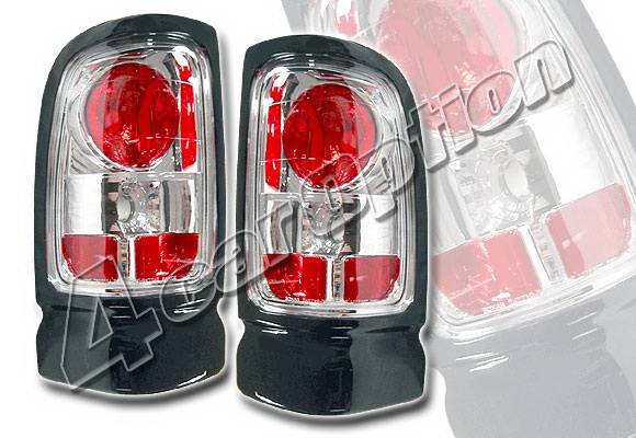 4 Car Option - Dodge Ram 4 Car Option Altezza Taillights - Chrome - LT-DR94A-YD