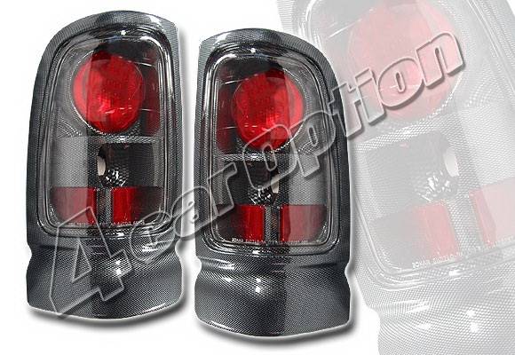 4 Car Option - Dodge Ram 4 Car Option Altezza Taillights - Carbon Fiber Style - LT-DR94F-YD