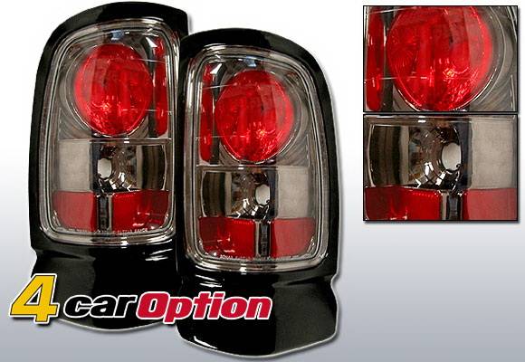 4 Car Option - Dodge Ram 4 Car Option Altezza Taillights - Gunmetal - LT-DR94G-YD