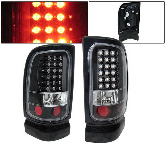 4 Car Option - Dodge Ram 4 Car Option LED Taillights - Black - LT-DR94LEDJB-KS