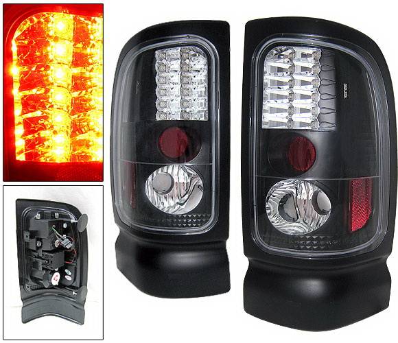 4 Car Option - Dodge Ram 4 Car Option LED Taillights - Black - LT-DR94LEDJB-YD