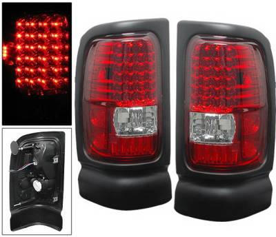 4 Car Option - Dodge Ram 4 Car Option LED Taillights - Red & Clear - LT-DR94LEDRC-6