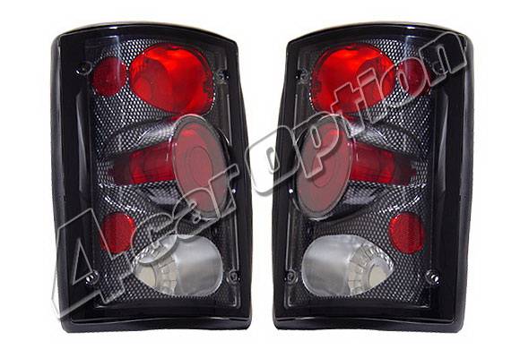 4 Car Option - Ford Excursion 4 Car Option Taillights - Carbon Fiber Style - LT-FEC00CF-KS