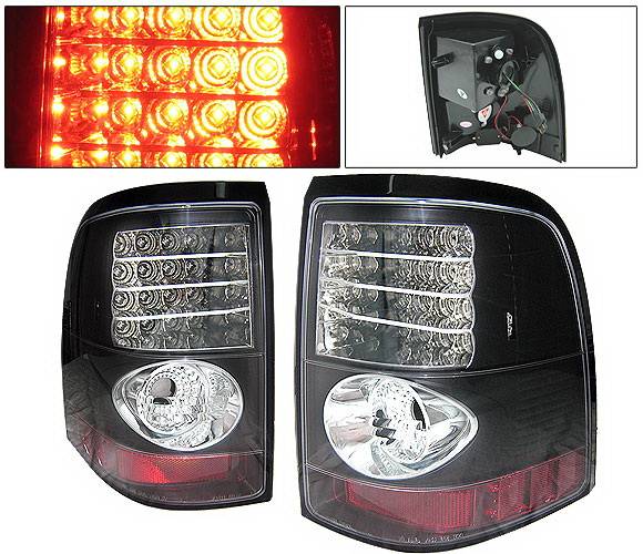 4 Car Option - Ford Explorer 4 Car Option LED Taillights - Black - LT-FER02LEDJB-YD