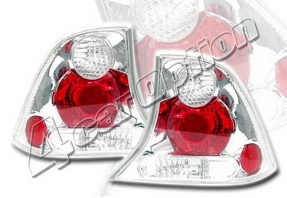 4 Car Option - Ford Focus 4DR 4 Car Option Altezza Taillights - Chrome - LT-FF004A-KS