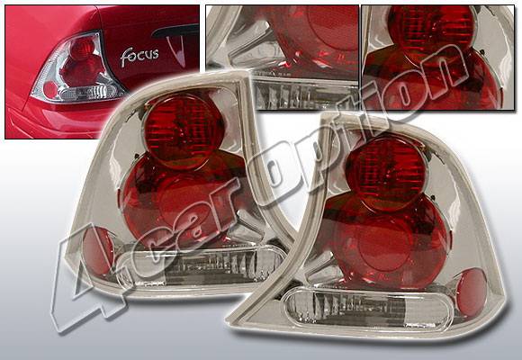 4 Car Option - Ford Focus 4DR 4 Car Option Altezza Taillights - Gunmetal - LT-FF004G-KS