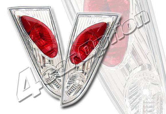4 Car Option - Ford Focus 4 Car Option Altezza Taillights - Chrome - LT-FF005A-YD