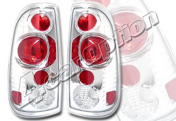 4 Car Option - Ford F150 4 Car Option Altezza Taillights - Chrome - LT-FF97SA-KS