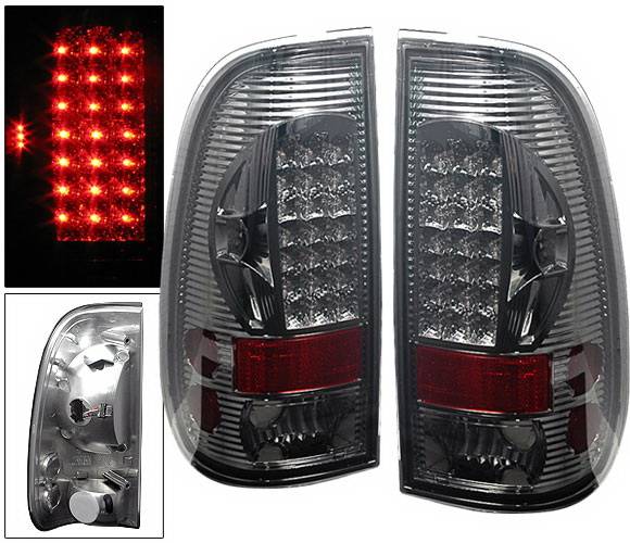 4 Car Option - Ford F150 4 Car Option LED Taillights - Smoke - LT-FF97SALEDSM-6