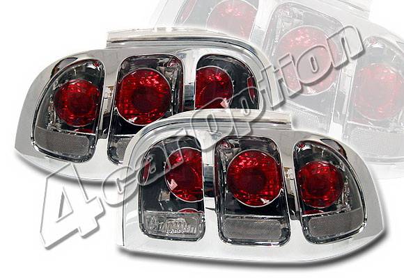 4 Car Option - Ford Mustang 4 Car Option Altezza Taillights - Smoke - LT-FM96B-KS