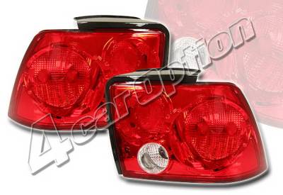4 Car Option - Ford Mustang 4 Car Option Altezza Taillights - Red - LT-FM99R-KS