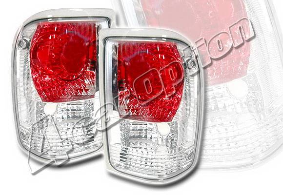 4 Car Option - Ford Ranger 4 Car Option Altezza Taillights - Chrome - LT-FR93A-KS