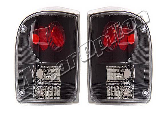 4 Car Option - Ford Ranger 4 Car Option Altezza Taillights - Black - LT-FR93JB-KS