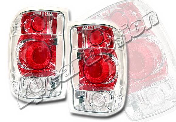 4 Car Option - Ford Ranger 4 Car Option Altezza Taillights - Chrome - LT-FR98A-KS