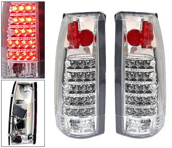 4 Car Option - Chevrolet C10 4 Car Option LED Altezza Taillights - Chrome - LT-GC88AC-LED