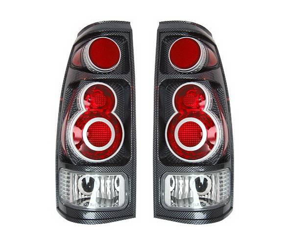 4 Car Option - GMC CK Truck 4 Car Option 3D Style Taillights - Carbon Fiber Style - LT-GC88DF-9
