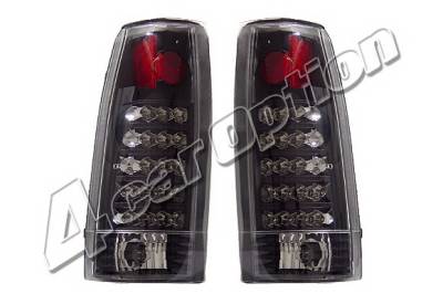 4 Car Option - Chevrolet C10 4 Car Option LED Taillights - Black - LT-GC88LEDJB-KS