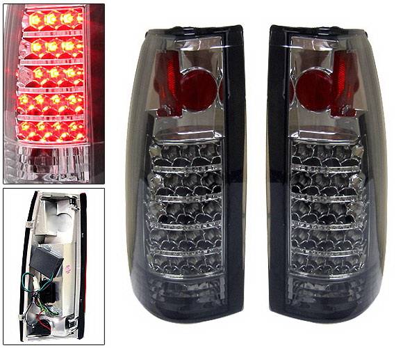 4 Car Option - GMC C10 4 Car Option LED Altezza Taillights - Smoke - LT-GC88SM-LED