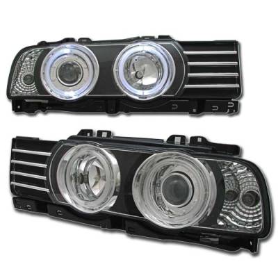 Custom - Euro Projector Halo Headlights with built in Signal Lights