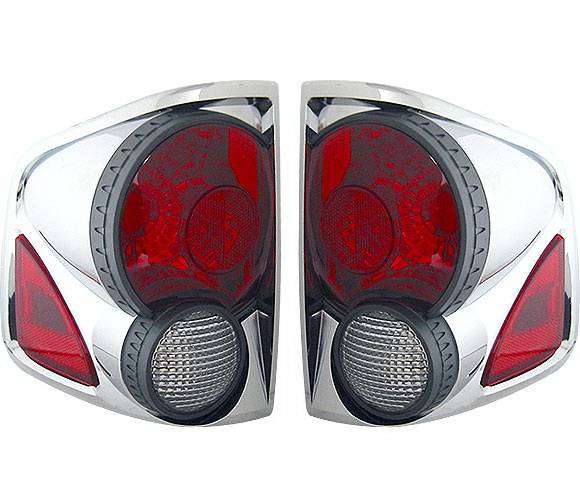 4 Car Option - Chevrolet S10 4 Car Option 3D Style Taillights - Chrome - LT-GS94DA-9