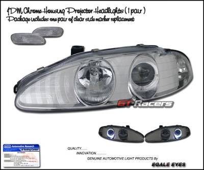 Custom - JDM Chrome Pro Headlights With Bumper Lights