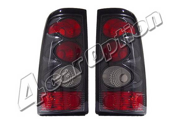 4 Car Option - Chevrolet Silverado 4 Car Option Altezza Taillights - Carbon Fiber Style - LT-GSV03F-KS