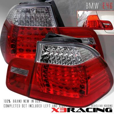 Custom - RED Clear LED Tail Lights