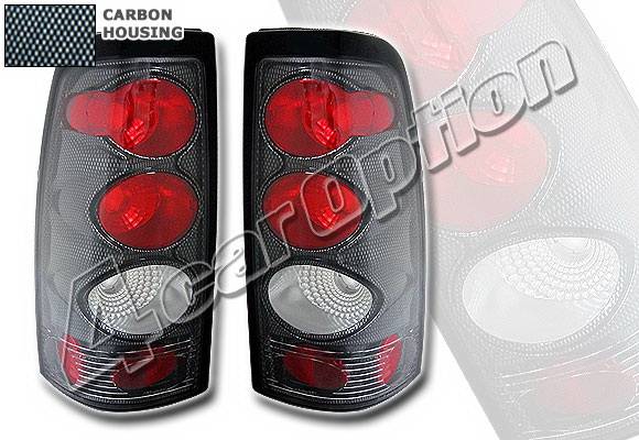 4 Car Option - Chevrolet Silverado 4 Car Option Altezza Taillights - Carbon Fiber Style - LT-GSV99F-KS