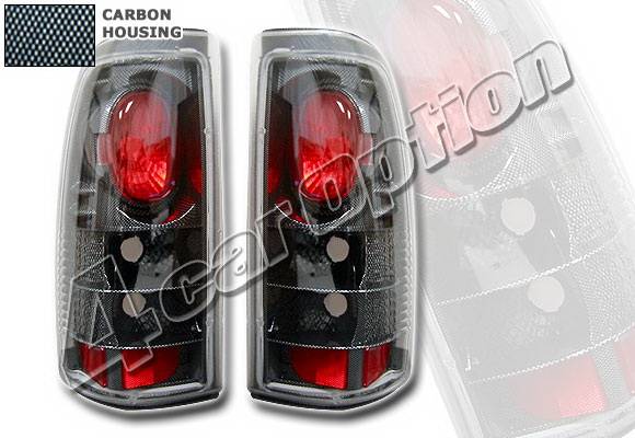 4 Car Option - Chevrolet Silverado 4 Car Option Altezza Taillights - Carbon Fiber Style - LT-GSV99F-YD