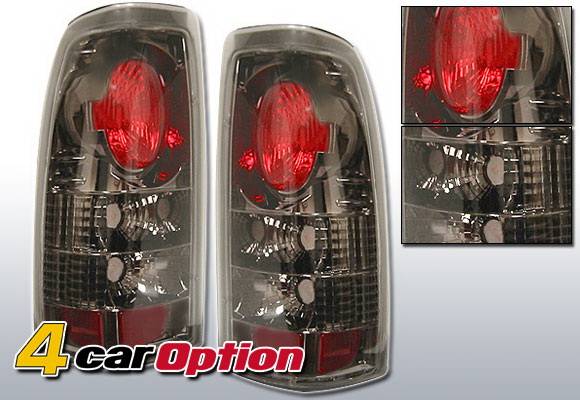 4 Car Option - Chevrolet Silverado 4 Car Option Altezza Taillights - Gunmetal - LT-GSV99G-YD