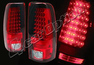 4 Car Option - Chevrolet Silverado 4 Car Option LED Taillights - Red - LT-GSV99LEDR