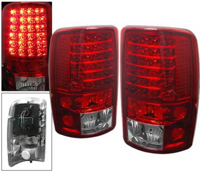 4 Car Option - GMC Denali 4 Car Option LED Taillights - Red & Clear - LT-GYD00LEDRC-6