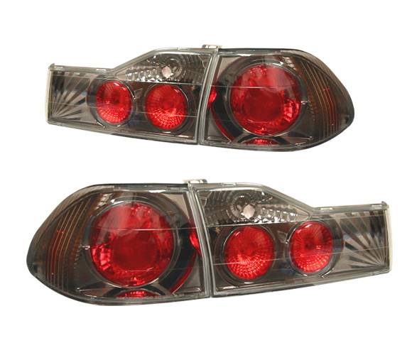 4 Car Option - Honda Accord 4DR 4 Car Option Altezza Taillights - Gunmetal - LT-HA014G-YD