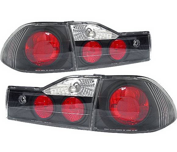 4 Car Option - Honda Accord 4DR 4 Car Option Altezza Taillights - Black - LT-HA014JB-YD