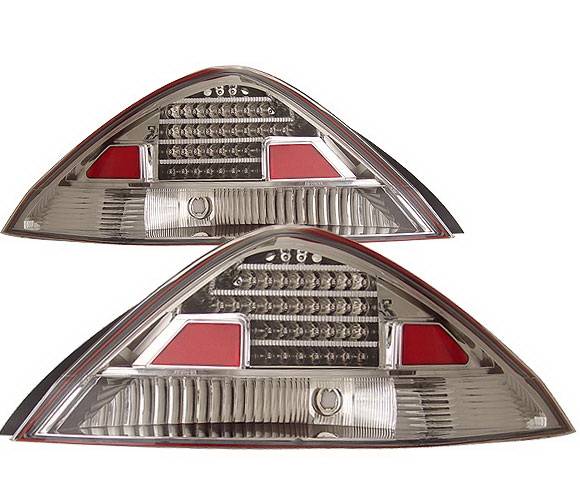 4 Car Option - Honda Accord 2DR 4 Car Option LED Taillights - Chrome - LT-HA032LEDC-KS