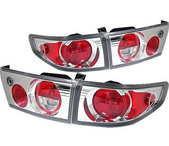 4 Car Option - Honda Accord 4DR 4 Car Option Altezza Taillights - Chrome - LT-HA034A-KS