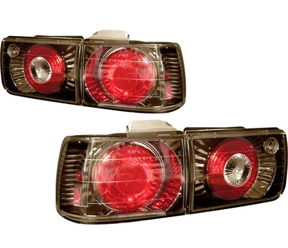 4 Car Option - Honda Accord 4 Car Option Altezza Taillights - V2 - Gunmetal - LT-HA92G2-YD