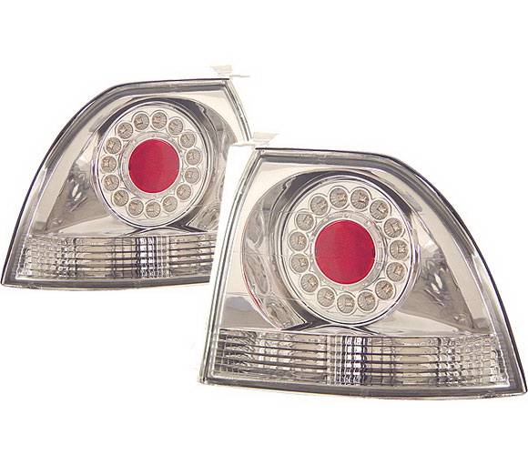 4 Car Option - Honda Accord 4 Car Option LED Taillights - Chrome - LT-HA94LEDC-KS