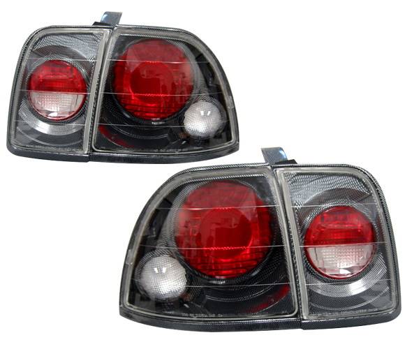 4 Car Option - Honda Accord 4 Car Option Altezza Taillights - Carbon Fiber Style - LT-HA96F-YD