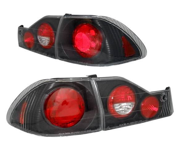 4 Car Option - Honda Accord 4DR 4 Car Option Altezza Taillights - Black - LT-HA984JB-YD