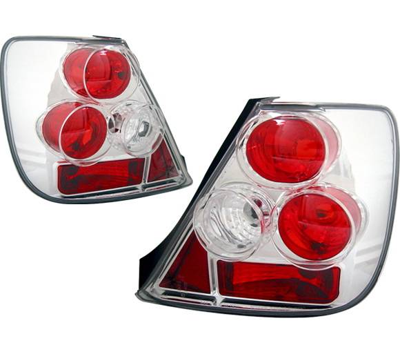 4 Car Option - Honda Civic HB 4 Car Option Altezza Taillights - Chrome - LT-HC03A-YD