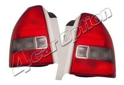 4 Car Option - Honda Civic HB 4 Car Option Taillights - Red & Smoke - LT-HC963RSM-KS